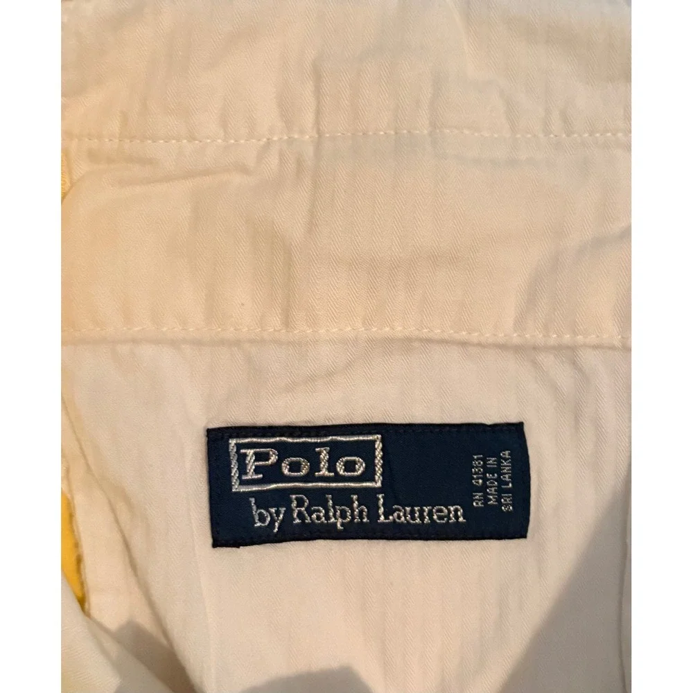 Polo Ralph Lauren Mens Yellow Cotton Chino Shorts Side‎ Buckles Size 30